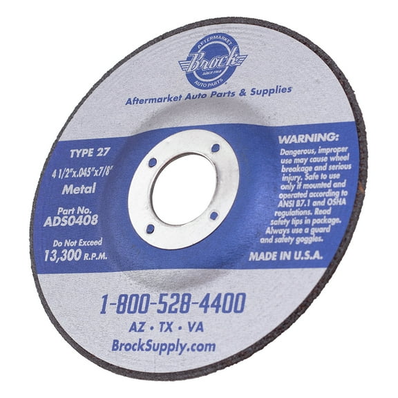 Brock Set 25 Pack 4 1/2" Cutting Hard Iron Metal Grit Cut Off Wheel Circular Air Saw Blade Disc for Industrial Shop Hobby DIY Dremel Rotary Tool