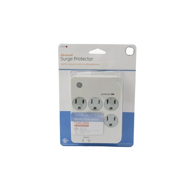 GE 6Outlet Advanced Surge Protector 1200 Joules 14099