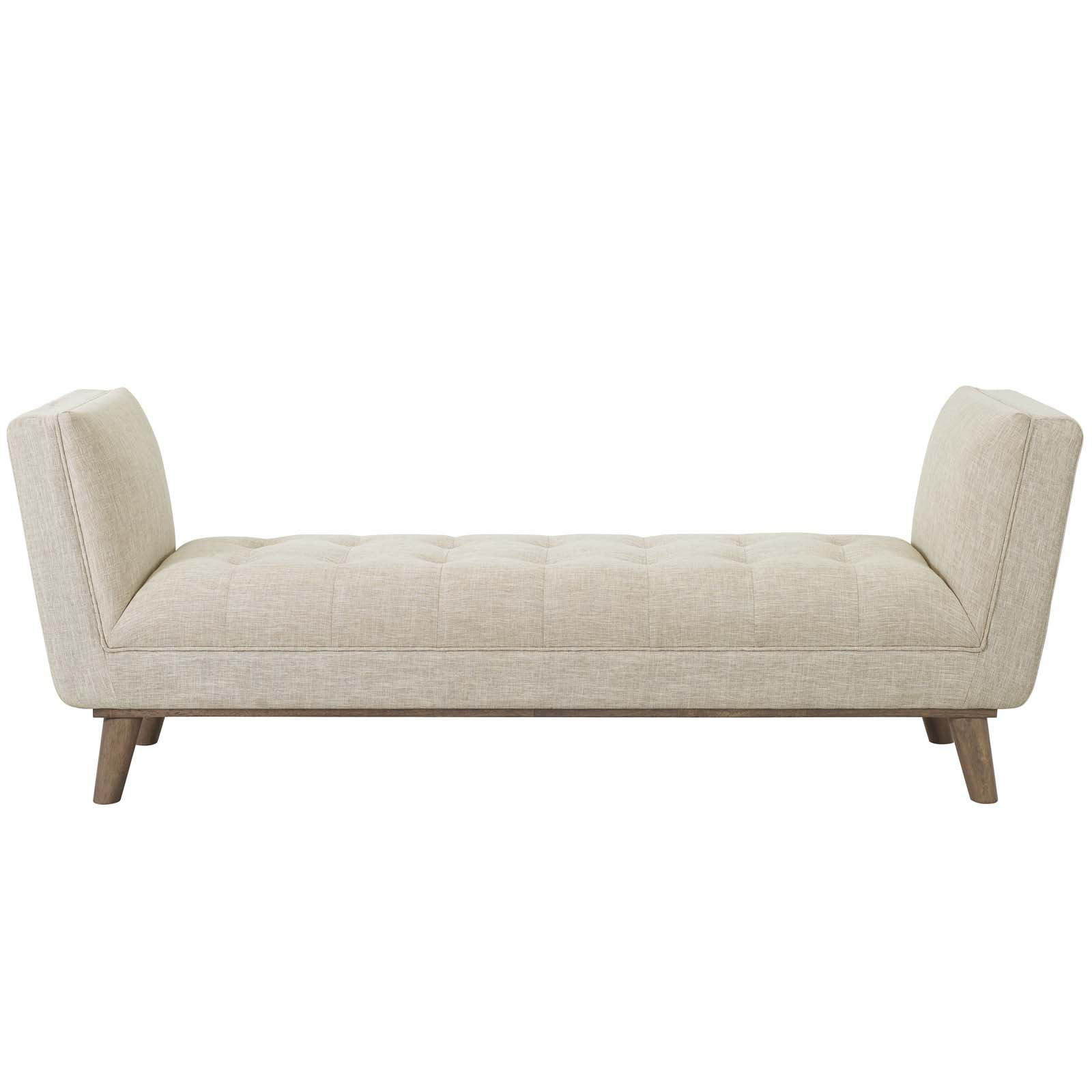 Modway Haven Tufted Button Upholstered Fabric Accent Bench - Walmart.com