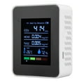 thumbnail image 1 of Monitor De Aire 5 En 1, Medidor De CO2/HCHO/TVOC/temperatura/humedad, Detector Inteligente De Aire Con Pantalla A Color, Para El Hogar, Oficina, Escuela, 1 of 7