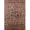 thumbnail image 1 of Ahgly Company Indoor Rectangle Mid-Century Modern Orange Salmon Pink Oriental Area Rugs, 8' x 12', 1 of 6