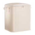 thumbnail image 2 of Large Capacity Moving & Storage Bag | Collapsible Plastic Clothes Organizer with Zippered Top & Reinforced Handles | 1 Pack, 54x47x30cm, 2 of 5