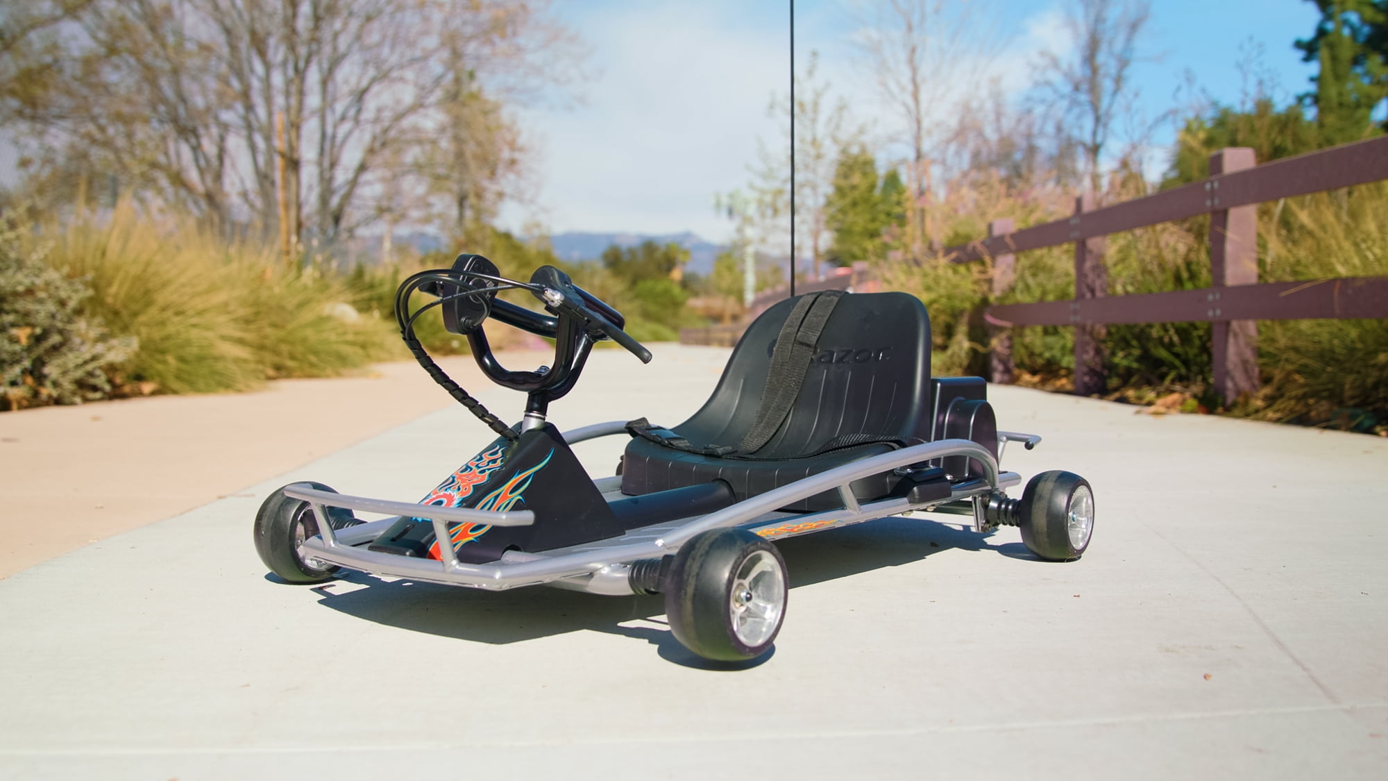 Razor Ground Force One - Electric Go-Kart for Ages 8+, Up to 12 MPH, Up to 40 Minutes of Continuous Use, Variable Speed Throttle, 24V Rechargeable Battery