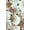 BROWN/MOCHA/AQUA, variant on Chiffon Printed Coincident Print Fabric Sheer Fabric Large Floral Print Sewing (BLACK/CHARCOAL/GREY, HalfaYard)
