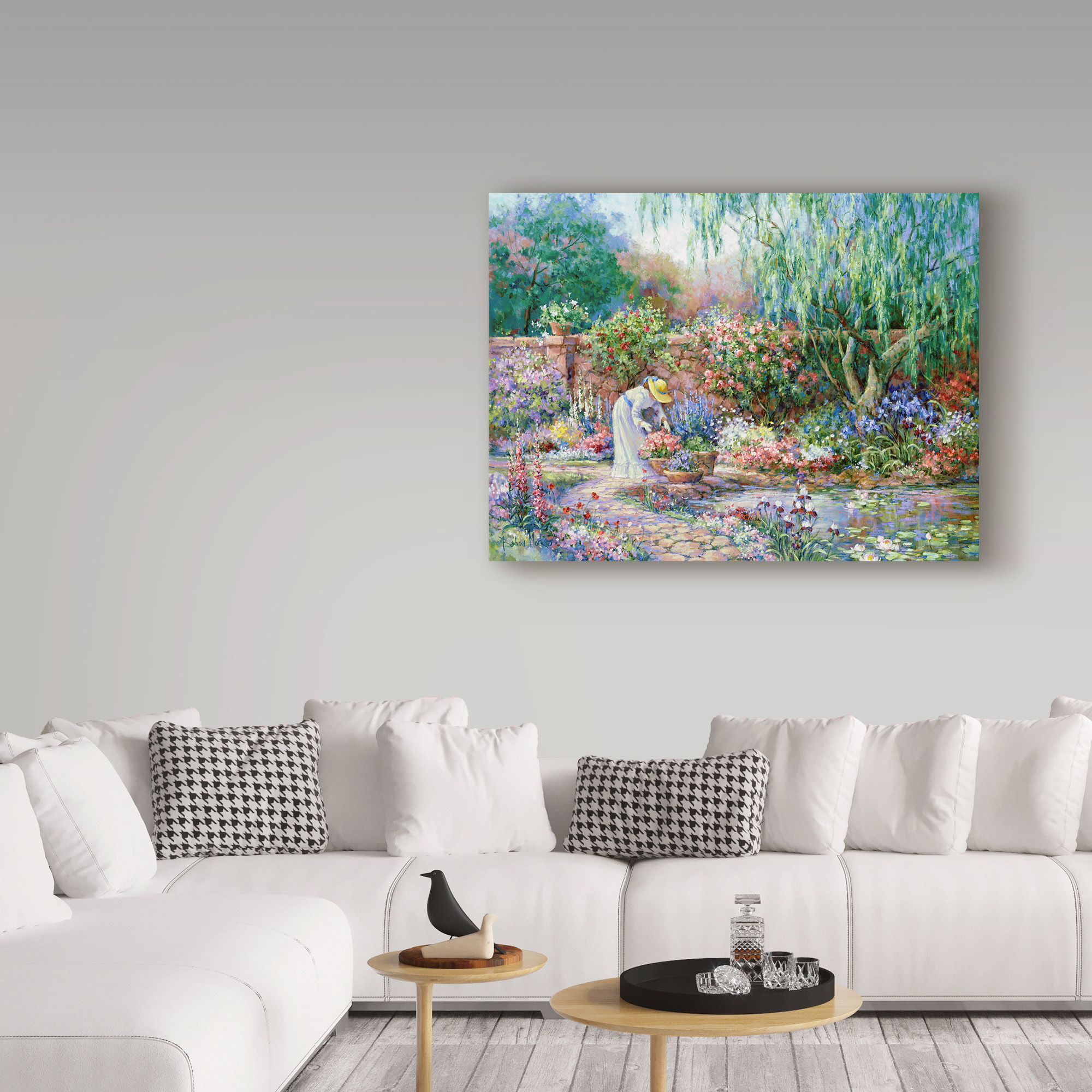 Trademark Fine Art 'Her Garden' Canvas Art by Barbara Mock
