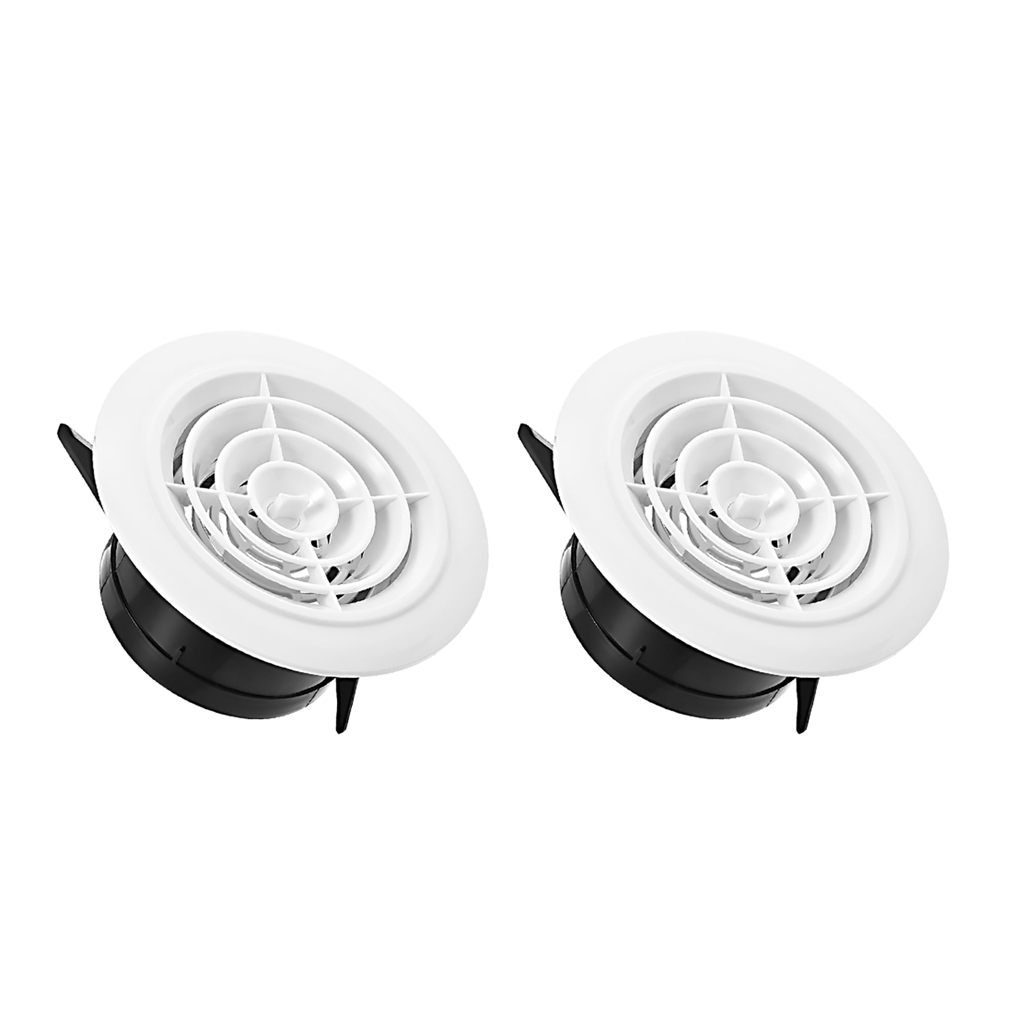 Round Air Vent 4 Inch 100mm ABS Adjustable Louver Grille Cover Ceiling