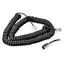 Uxcell Telephone Cord Detangler 360 Degree Rotating Landline Cable with Telephone Handset Cord Black Black 9.84ft