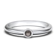 thumbnail image 1 of Classic Bezel Set Birthstone Ring - Smokey Quartz (June), 1 of 4