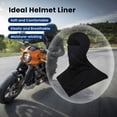 thumbnail image 5 of TOPTIE Balaclava for Men Women, Sun Protection Long Neck Covers, Full Face Mask for Cycling, Fishing, Helmet Liner-Black, 5 of 7