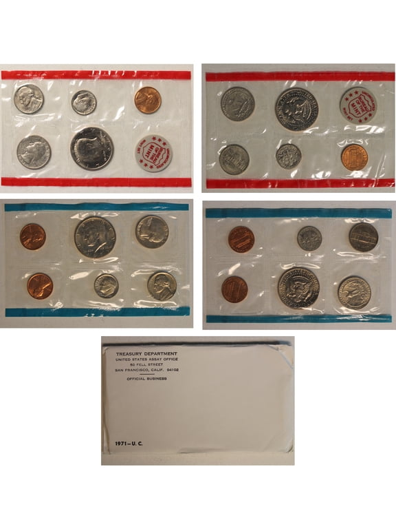 Collectible 1971 U.S. Mint Set – 11 Coins – Collectible OGP Set