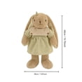 thumbnail image 2 of 19.7in Large Rabbit Plush Toy, Oversized Stuffed Bunny for Comfort, Soft Decorative Animal Doll for Living Room, Giant Huggable Plushie, Beige, 2 of 7