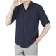 thumbnail image 1 of Camisa de Manga Corta de los Hombres con Botón, Raya Casual de Verano, Camisa de Cuello de Bolsillo Delgado, 1 of 8