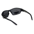 thumbnail image 4 of Xloop Polarized Mens Classic Runners Sport Plastic Oval Sunglasses Black Slate Black, 4 of 4