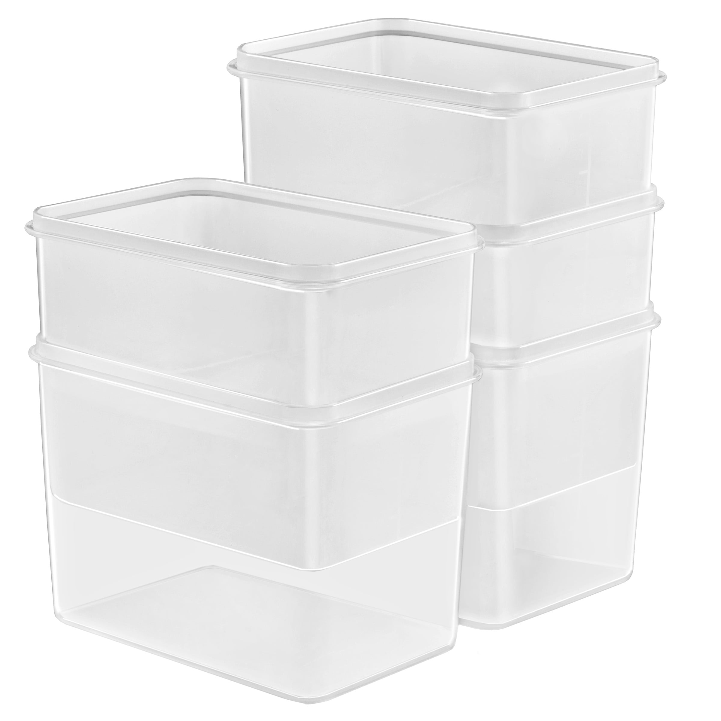 Sorbus 5 Pack (121oz/15cups) Airtight Food Storage Containers - Four-Way Snap Lids Keeps Food Fresh - Store Cereal, Pasta, Flour and more