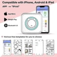 thumbnail image 2 of Mini Pocket Sticker Printer, Bluetooth Wireless Portable Mobile Printer Machine Thermal Printer For Notes, Memo, Photo, Pocket Label, 2 of 2