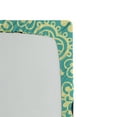 thumbnail image 2 of Ambesonne Ethnic Fitted Sheet, Abstract Flower Vibrant, Queen Size, Pale Yellow Turquoise, 2 of 2