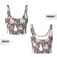 thumbnail image 5 of Picia Llamas Sports Bra for Women,Padded Strappy Sports Bras Medium Support Yoga Bra with Removable Cups,Running Yoga Bra-Large, 5 of 9