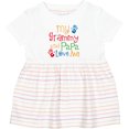 thumbnail image 3 of Inktastic Grammy and Papa Love Me Girls Baby Dress, 3 of 5