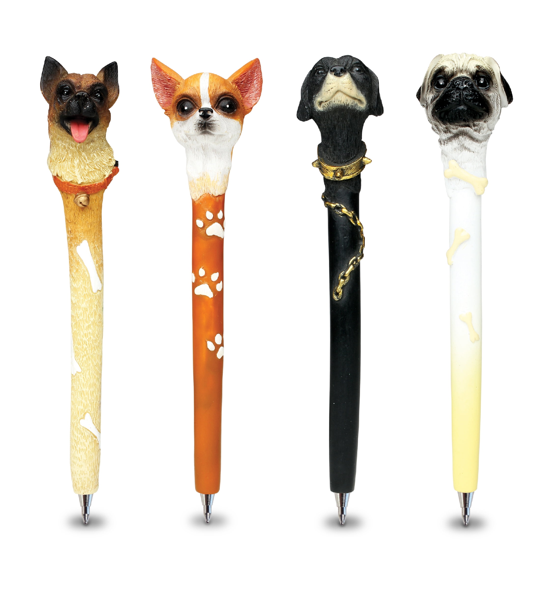 Pens Bundle of Dogs Pug, Chihuahua, Black Lab, & German