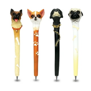 Short Pens Cute Dog Push Pen Cute Neutral Pen Girl Heart Press 0.5