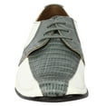 thumbnail image 4 of LIBERTYZENO Boys Lizard Print Genuine Leather Kids Dress Shoes Senior Grey/White 6 Toddler, 4 of 5