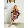 thumbnail image 4 of Cueply Womens Pajamas Sets Short Sleeve Sleepwear Top Capri Pants Casual Lounge Sets with Pockets, 4 of 6