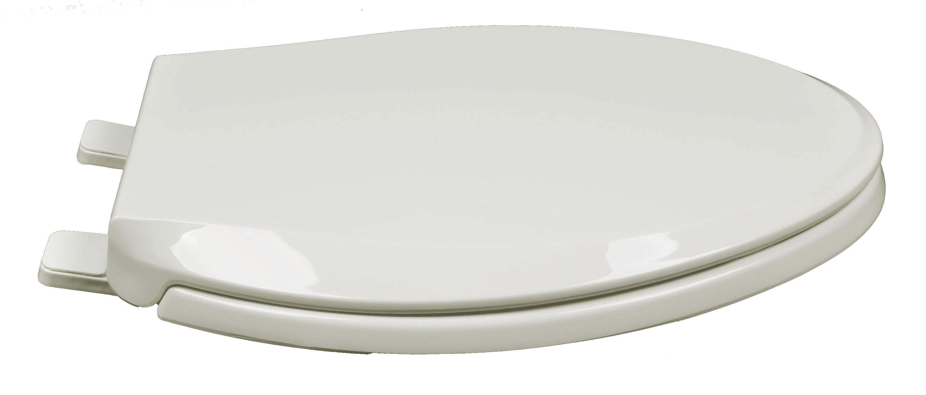BathDecor Heavy Duty Commercial Weight Slow Close Premium Plastic Elongated Toilet Seat with a Closed Front and Adjustable Hinge, Linen/Biscuit