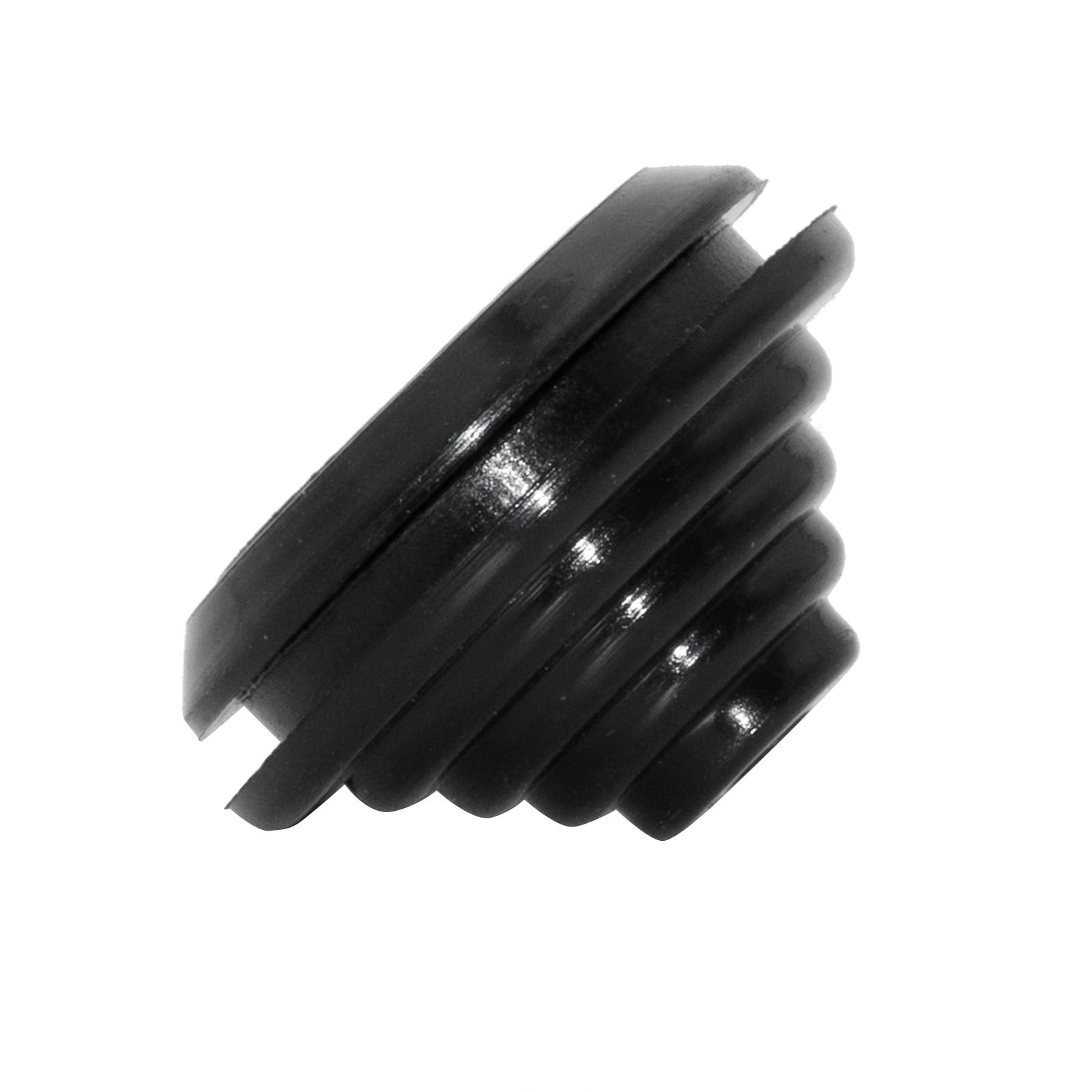Flyshop 25 mm 1" Tower Shaped Grommet, 20 mm 13/16" ID, 8-Pack Synthetic Rubber Grommets Firewall Hole Plug Wire Protection, Black
