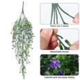 thumbnail image 5 of ievspot Hanging Artificial Flower Vine UV Resistant Plastic Home Wedding Garden Yard Decoration Photo Props, 5 of 8