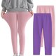 thumbnail image 4 of Odeerbi 3-12 Años Niñas 2 Pcs Leggings Mallas Elásticas Lycra Pantalones de Comodidad Suavidad Transpirable Pantimedias, 4 of 9
