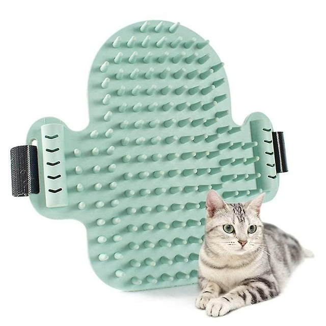 Cepillo de goma para esquinas de gatos, juguete divertido para quitar el pelo, cepillo de pared para esquinas, masajeador para aliviar la picazón.