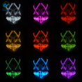 thumbnail image 4 of Deago Halloween Mask LED Light Up EL Wire Cosplay Glowing Mask The Purge Movie Scary Festival Costume with AA Battery, 4 of 5