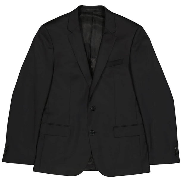 Hugo Boss Men's Black Slimfit Hayes Jacket In Virgin Wool, Brand Size