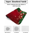 thumbnail image 2 of Christmas Snowflakes Red Dish Drying Mat for Kitchen Counter, Absorbent Quick Dry Coffee Bar Mat Pad Thin Diatomaceous Sink Mat, Winter Xmas Balls Pine Branches Non Slip Dish Drainer Mat 16x18, 2 of 6