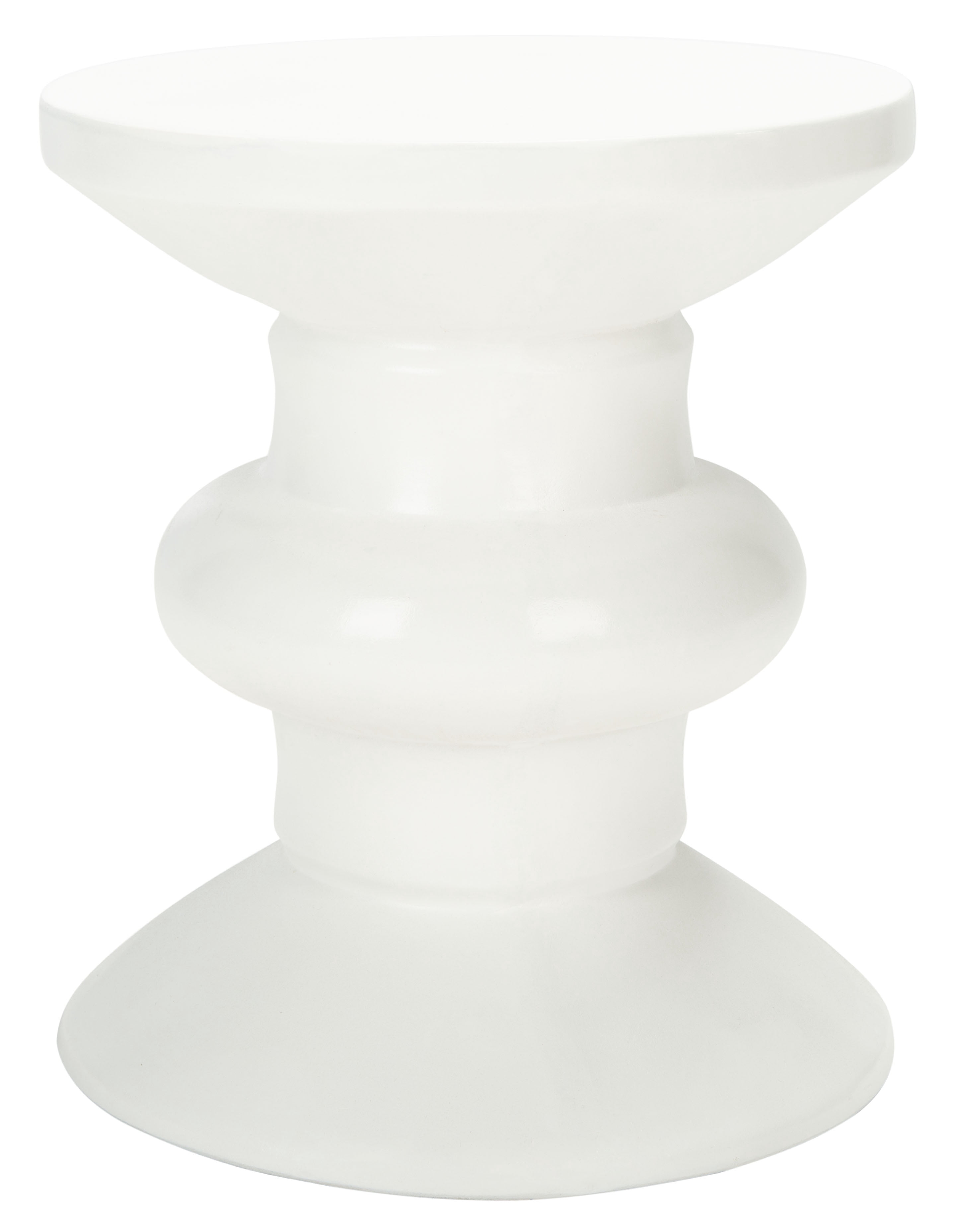 SAFAVIEH Jiraiya Outdoor Patio Concrete Accent Stool, Ivory