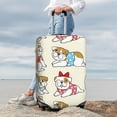 thumbnail image 7 of Hirioo Cute Bull Dog for Elasticity Suitcase Cover (No luggage Included) Durable Luggage Protector Fits 18-32 Inch Luggage-X-Large, 7 of 7