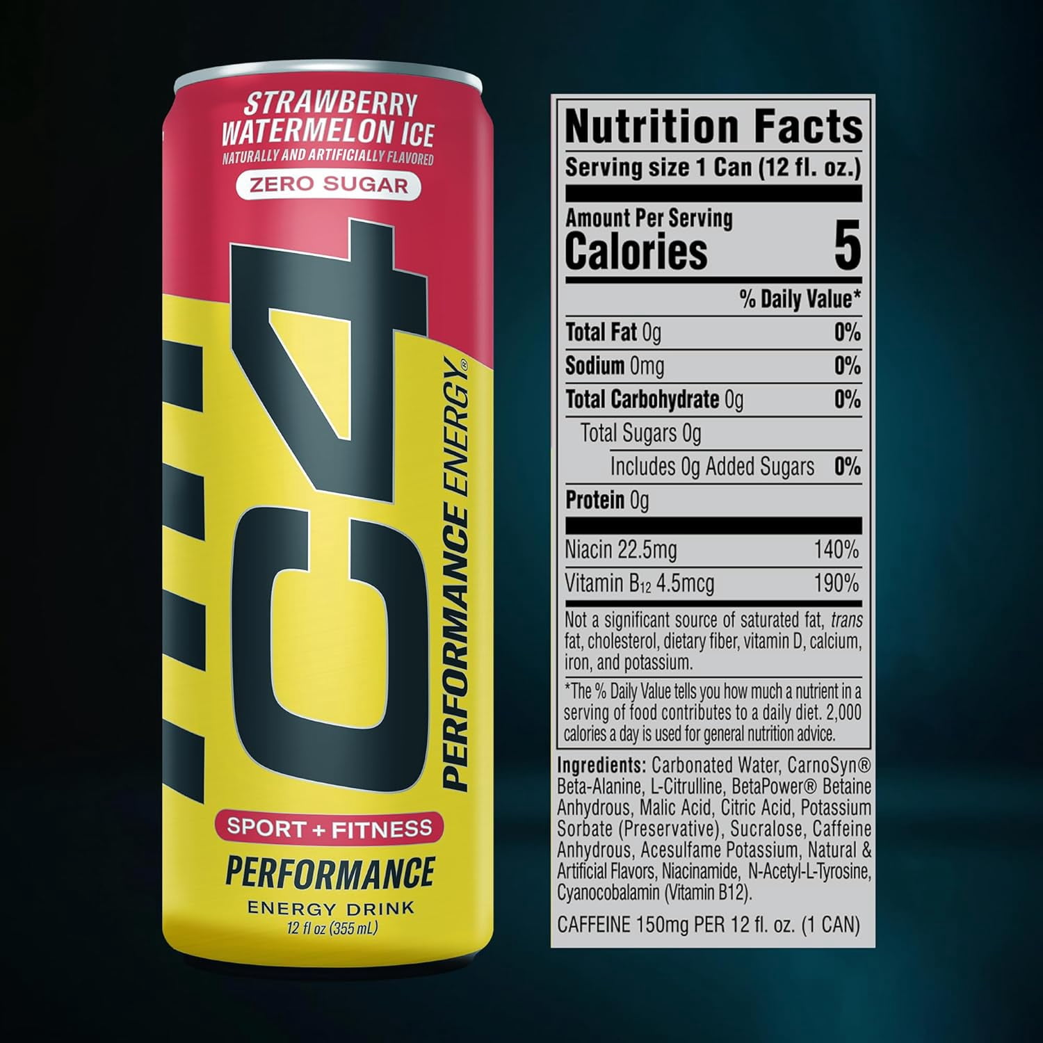 C4 Energy & Smart Energy Drinks Variety Pack, Sugar Free Pre Workout Performance Drink With No Artificial Colors or Dyes, Zero Calorie, Coffee Substitute or Alternative, 4 Flavor Variety 12 Pack
