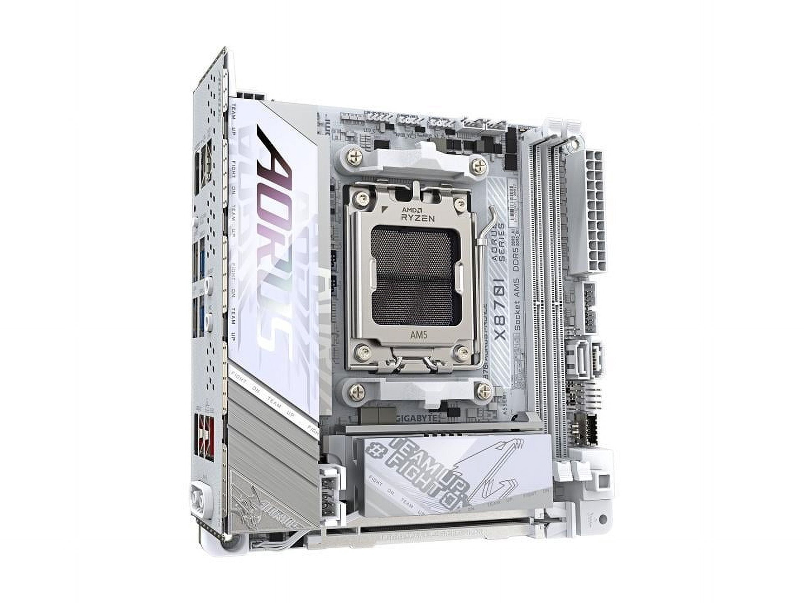Aorus Ultra Durable X870I AORUS PRO ICE Gaming Desktop Motherboard - AMD X870 Chipset - Socket AM5 - Mini ITX (x870iaorusproice)