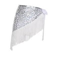 thumbnail image 4 of QccHieUs Belly Dance Hip Scarf Fashion Shiny Performance Costume for Latin Dance Ballroom Silvery, 4 of 9
