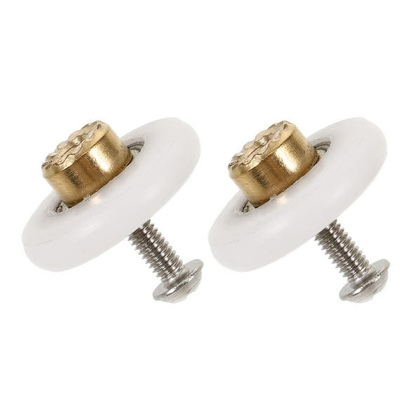 DEEPCRAFF Shower Enclosures 2Pcs Round Arc Metal Shower Door Runners Replacement for Glass Sliding Doors