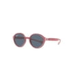 thumbnail image 2 of Ray-Ban RJ9075S Round Junior Sunglasses, Fuchsia On Rubber Pink/Dark Grey, 37 mm, 2 of 6