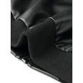 thumbnail image 5 of Allegra K Women's Bomber Jacket Cropped Faux Leather Jackets Casual Zip Up PU Moto Bike Outwear M Black, 5 of 6