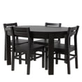 thumbnail image 5 of Atumon Round Dining Room Set for 4, Dining Set Furniture with Extendable Table and 4 Chairs, Wood Dining Table Set for 4, 5 Piece Farmhouse Dining Table Set for Kitchen Dining Room, Espresso, 5 of 10