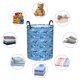 thumbnail image 4 of Fotbe Blue Fish Cesto de Ropa con Asas, Cesto Impermeable de Gran Capacidad, Bolsa de Lavado para Dormitorio, Cesto de Ropa con Ruedas y Asas-Medium, 4 of 6