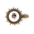thumbnail image 1 of Playing Cards Gambling Utensils Chips Pattern Hairpin Sun Headwear Retro Metal Clips Pin, 1 of 3