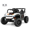 thumbnail image 1 of Costway 12V Kids Ride on Truck with Parental Remote 3 Speeds & Reverse Forward Function White, 1 of 10