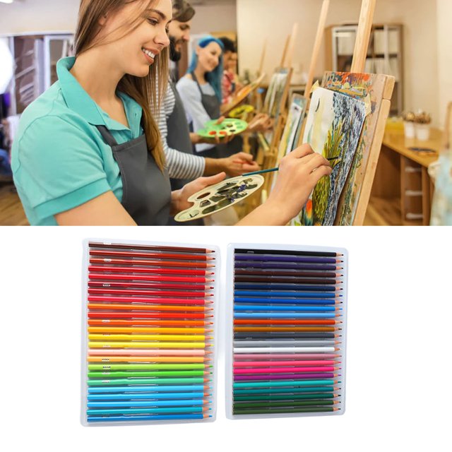 Lápiz De Aceite De Color, Lápices De Colores Profesionales De Agarre Cómodo, Fáciles De Colorear Para Niños Dibujados A Mano