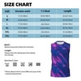 thumbnail image 5 of Goofa Neon Gradient Blue Printed Men's Sleeveless T-Shirt - Athletic Gym Workout Tank Top for Men - Moisture-Wicking, UPF 30+ Quick-Dry Muscle Tee-3X-Large, 5 of 8