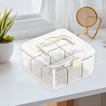 thumbnail image 5 of Card Storage Box, Portable Deck Organizer with Handle and Cover, Transparent Card Case for Game Cards, Durable Design, 5 of 5