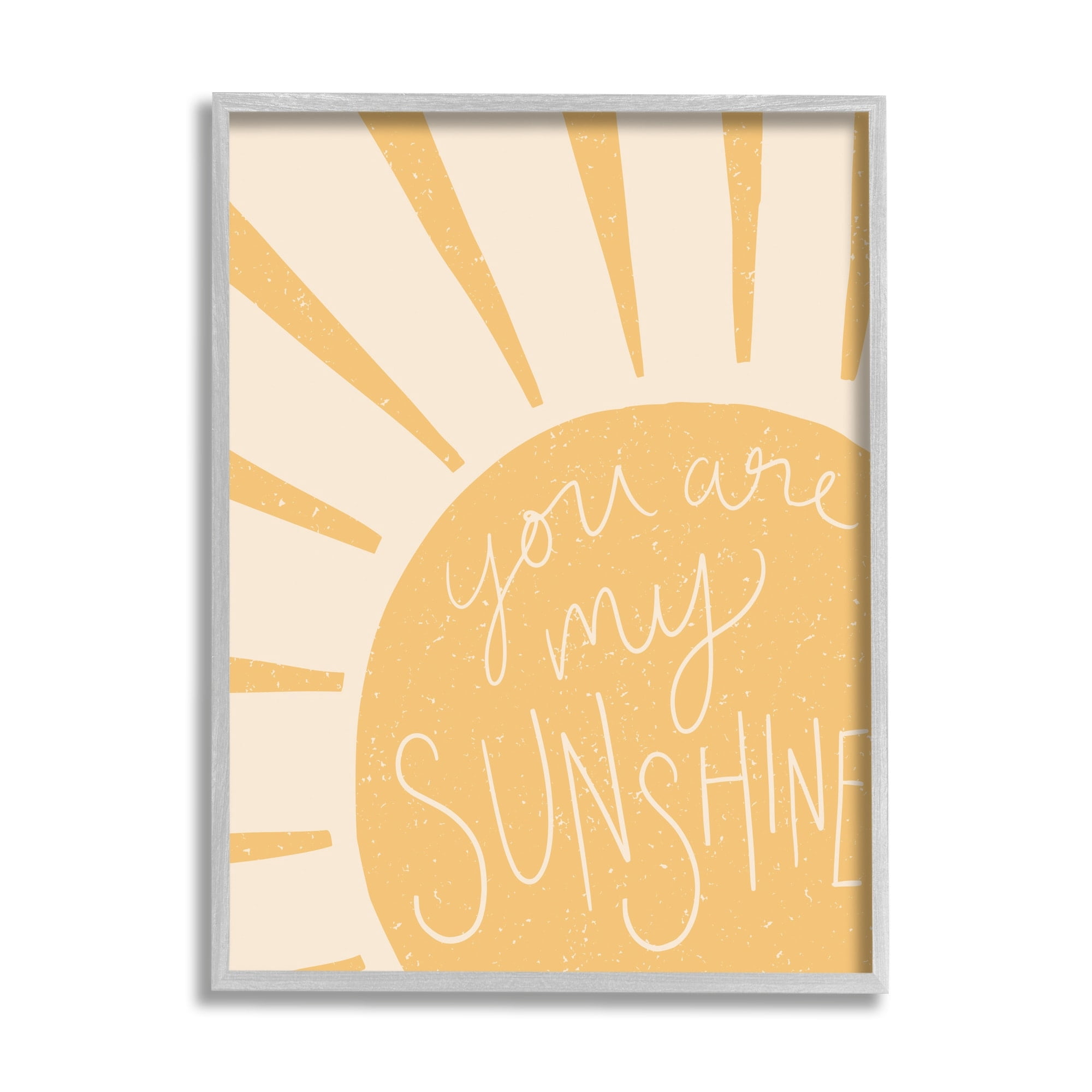 Stupell Industries You Are My Sunshine Simplistic Sun Beam Rays ,24 x 30, Design by Heather McLaughlin